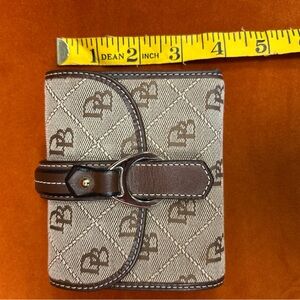 DOONEY & BURKE Small Flap Wallet w/ Signature Canvas Print